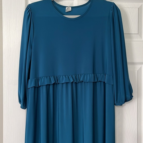 Teal Women's Dress - Picture 2 of 4